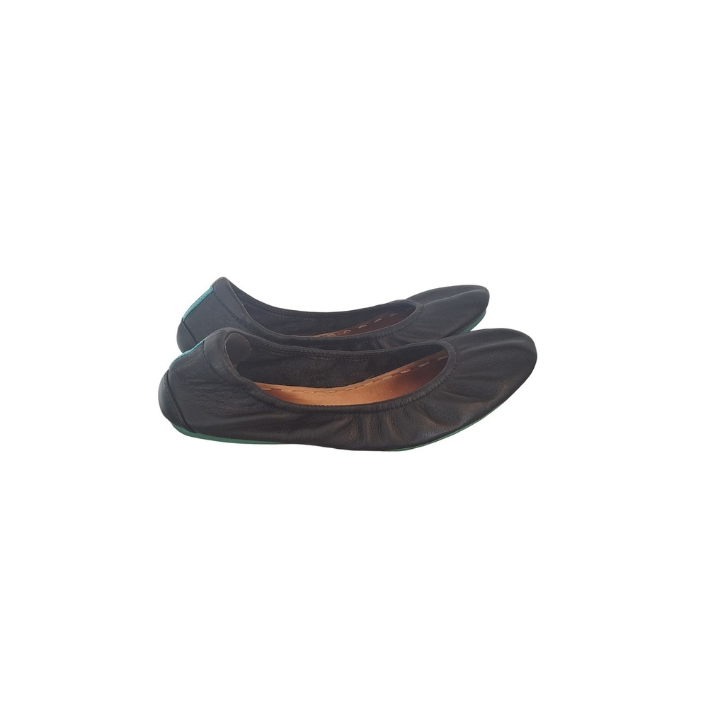 Tieks By Gabriel Black Leather Flat 6 - Picture 2 of 8